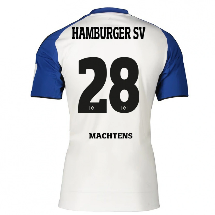 Danxen Men Pauline Machtens #28 White Blue Home Jersey 2025/26 T-Shirt