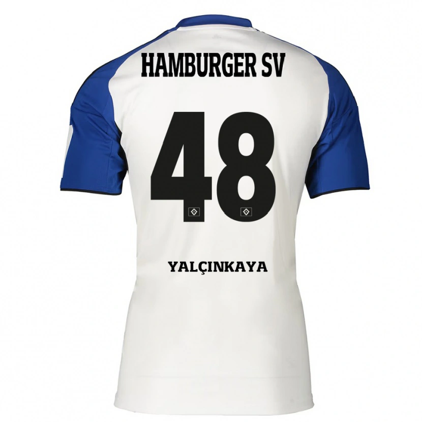 Danxen Men Bilal Yalcinkaya #48 White Blue Home Jersey 2025/26 T-Shirt