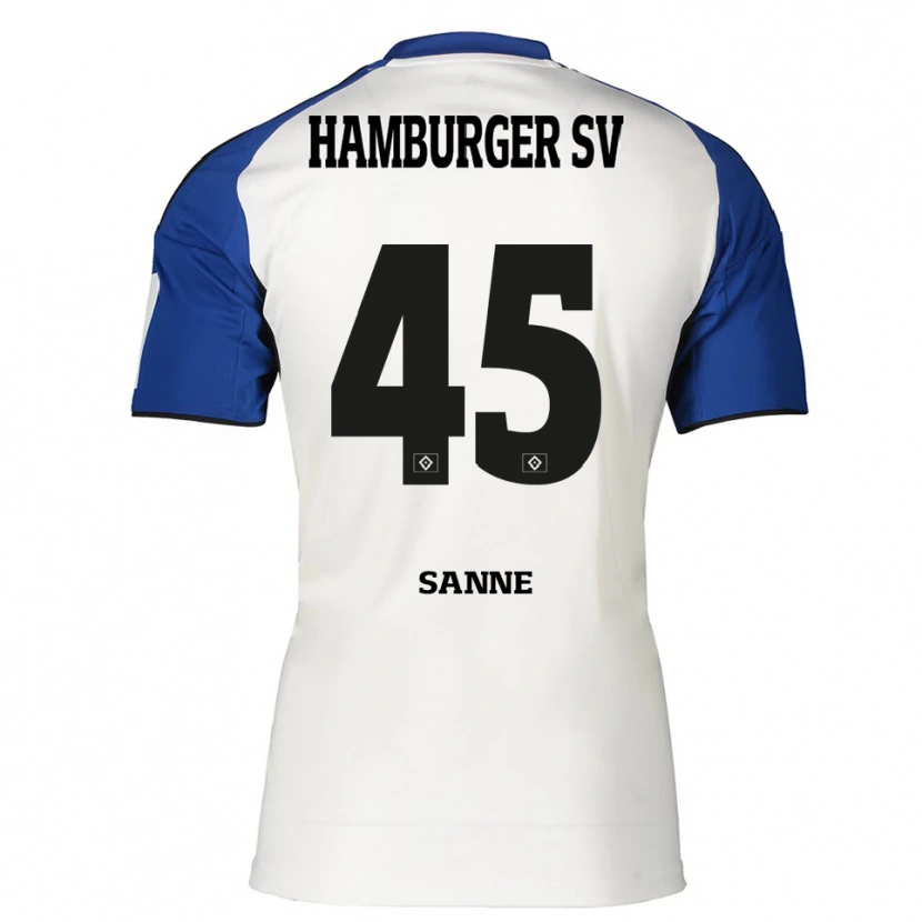 Danxen Men Tom Sanne #45 White Blue Home Jersey 2025/26 T-Shirt