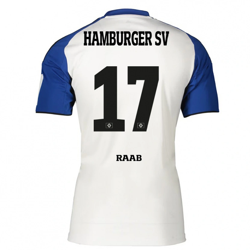 Danxen Men Lotte Raab #17 White Blue Home Jersey 2025/26 T-Shirt