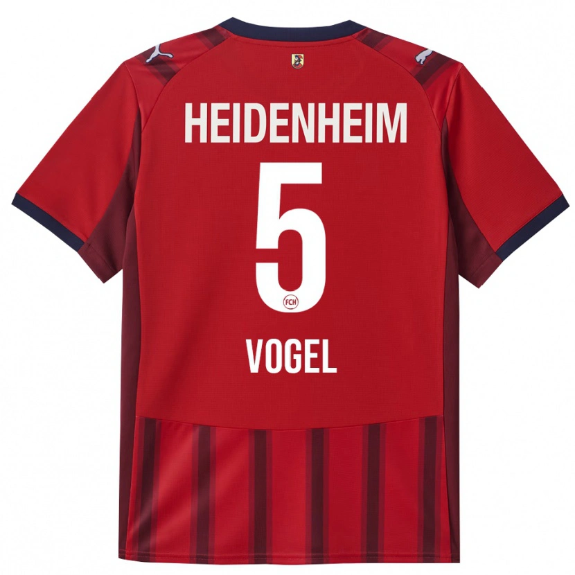 Danxen Men Maximilian Vogel #5 Red Navy Home Jersey 2025/26 T-Shirt