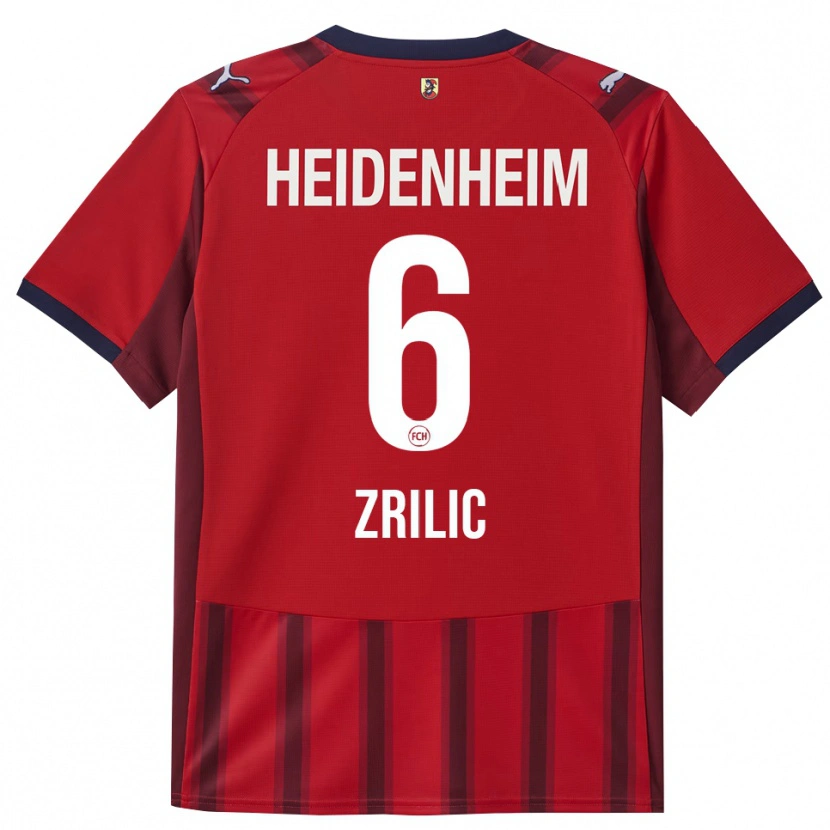 Danxen Men Marko Zrilic #6 Red Navy Home Jersey 2025/26 T-Shirt