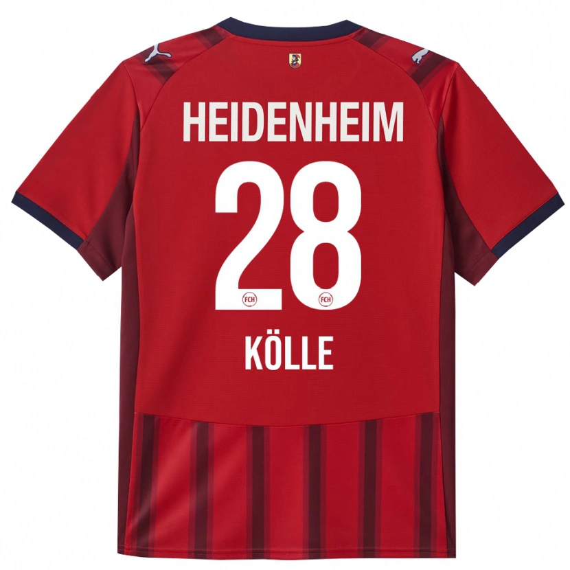 Danxen Men Adam Kölle #28 Red Navy Home Jersey 2025/26 T-Shirt