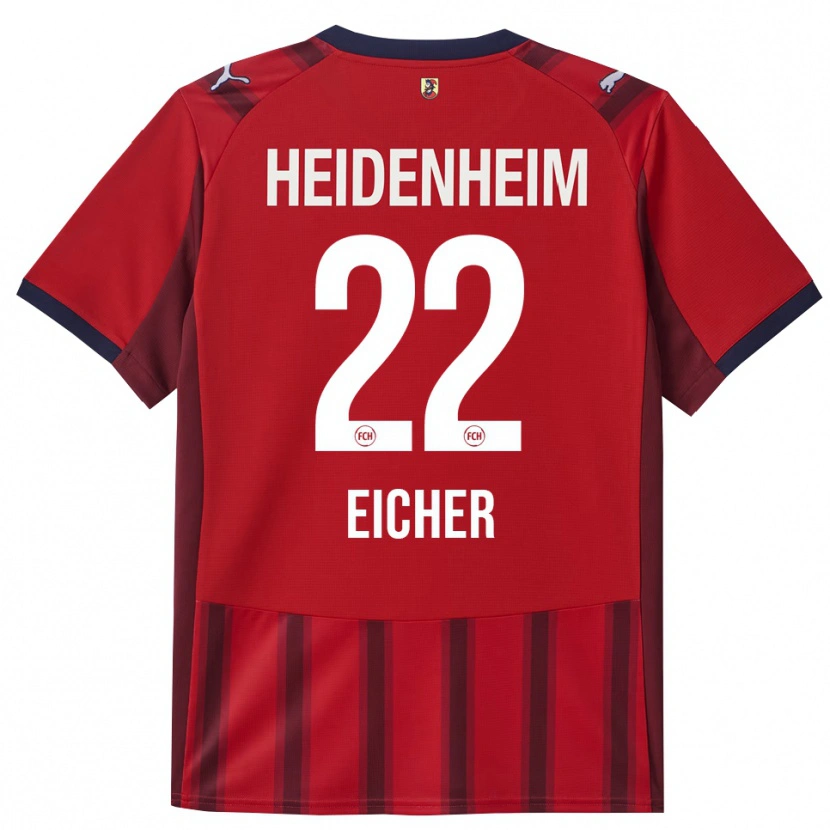 Danxen Men Vitus Eicher #22 Red Navy Home Jersey 2025/26 T-Shirt