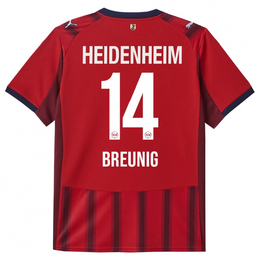 Danxen Men Maximilian Breunig #14 Red Navy Home Jersey 2025/26 T-Shirt