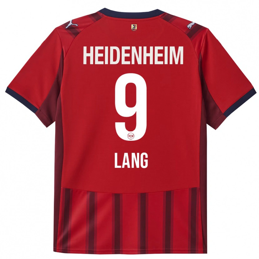 Danxen Men Jarne Lang #9 Red Navy Home Jersey 2025/26 T-Shirt