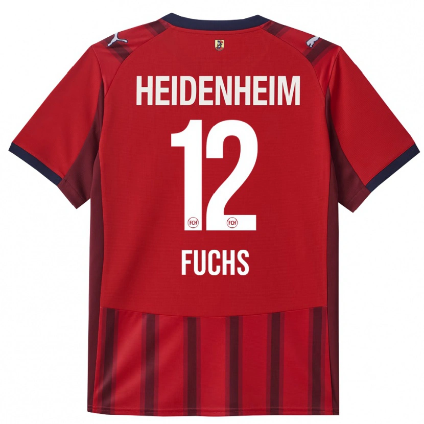 Danxen Men Celine Fuchs #12 Red Navy Home Jersey 2025/26 T-Shirt
