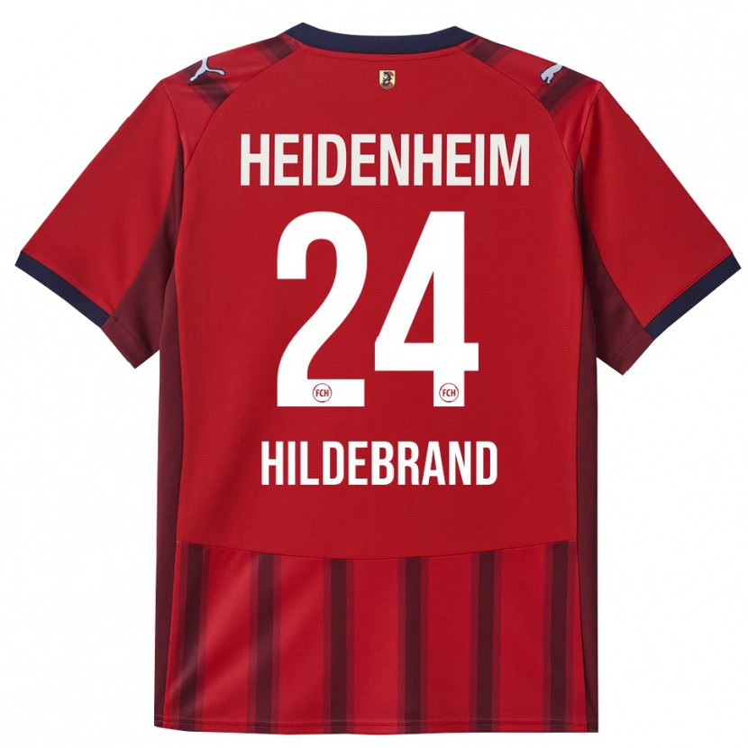Danxen Men Jan Hildebrandt #24 Red Navy Home Jersey 2025/26 T-Shirt