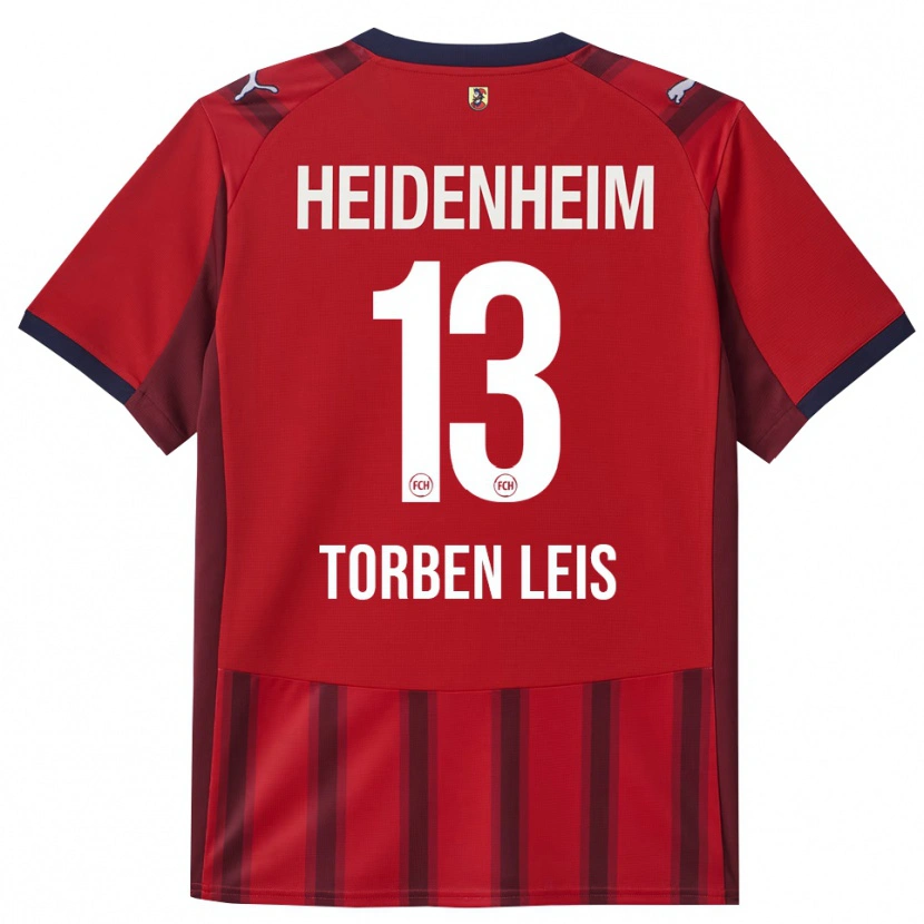 Danxen Men Torben Leis #13 Red Navy Home Jersey 2025/26 T-Shirt