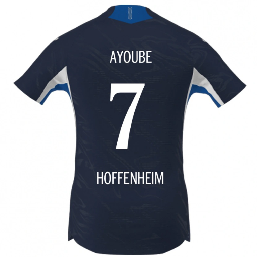 Danxen Men Ayoube Amaimouni-Echghouyab #7 Navy White Home Jersey 2025/26 T-Shirt