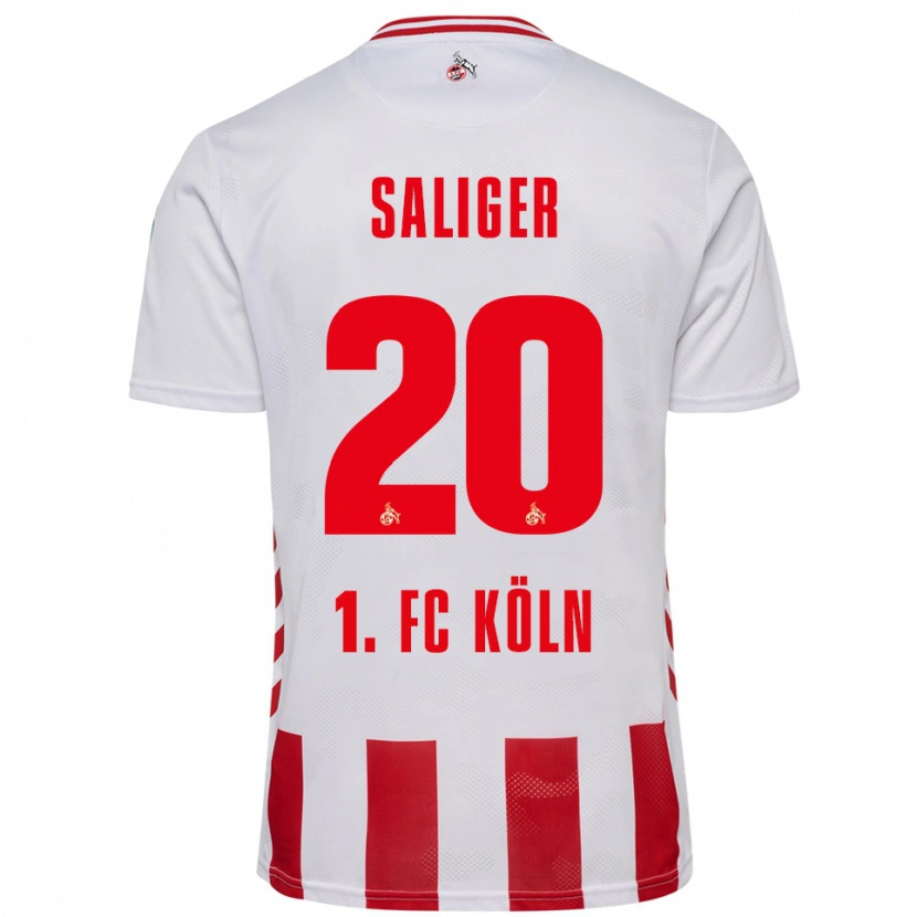 Danxen Men Jonas Saliger #20 White Red Home Jersey 2025/26 T-Shirt
