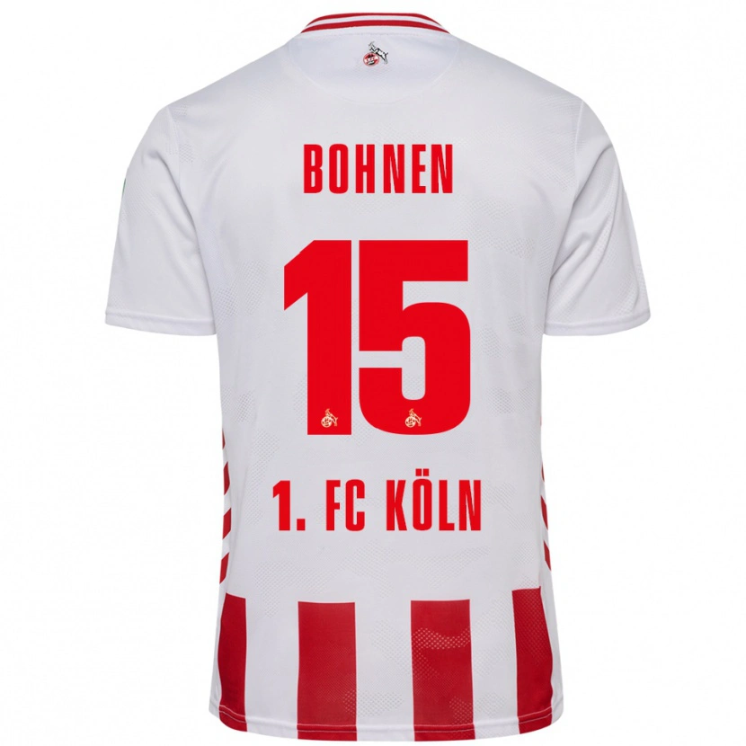 Danxen Men Amelie Bohnen #15 White Red Home Jersey 2025/26 T-Shirt