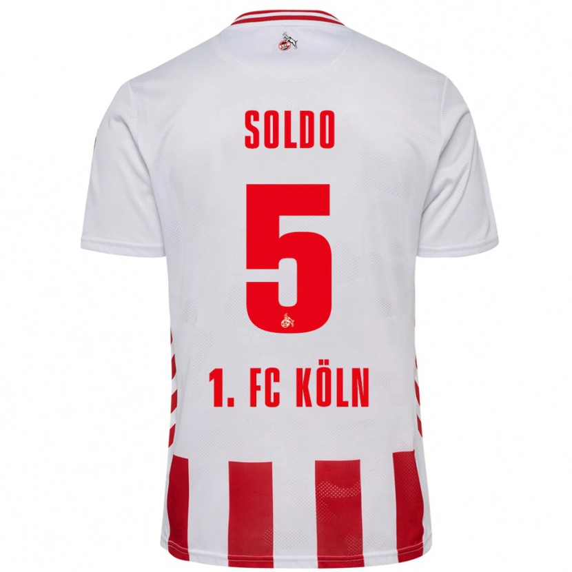Danxen Men Nikola Soldo #5 White Red Home Jersey 2025/26 T-Shirt