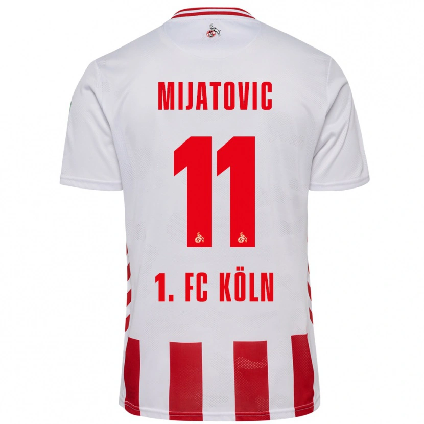 Danxen Men Luca Mijatovic #11 White Red Home Jersey 2025/26 T-Shirt