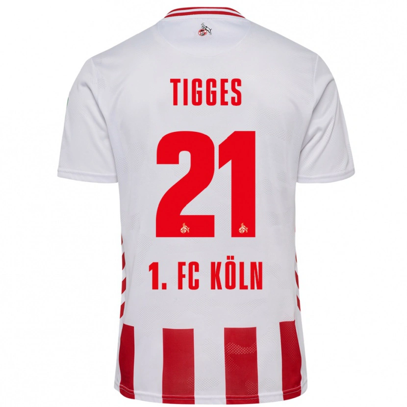 Danxen Men Steffen Tigges #21 White Red Home Jersey 2025/26 T-Shirt