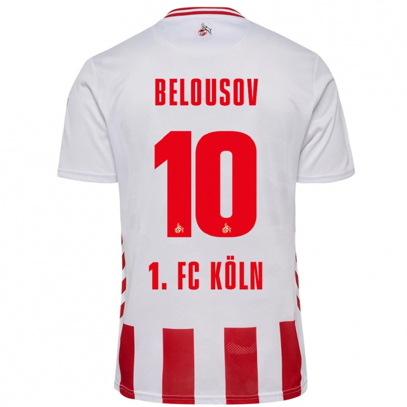 Danxen Men Artem Belousov #10 White Red Home Jersey 2025/26 T-Shirt