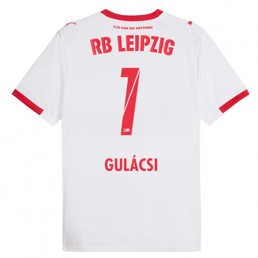 Danxen Men Péter Gulácsi #1 White Red Home Jersey 2025/26 T-Shirt