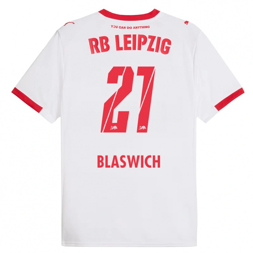 Danxen Men Janis Blaswich #21 White Red Home Jersey 2025/26 T-Shirt