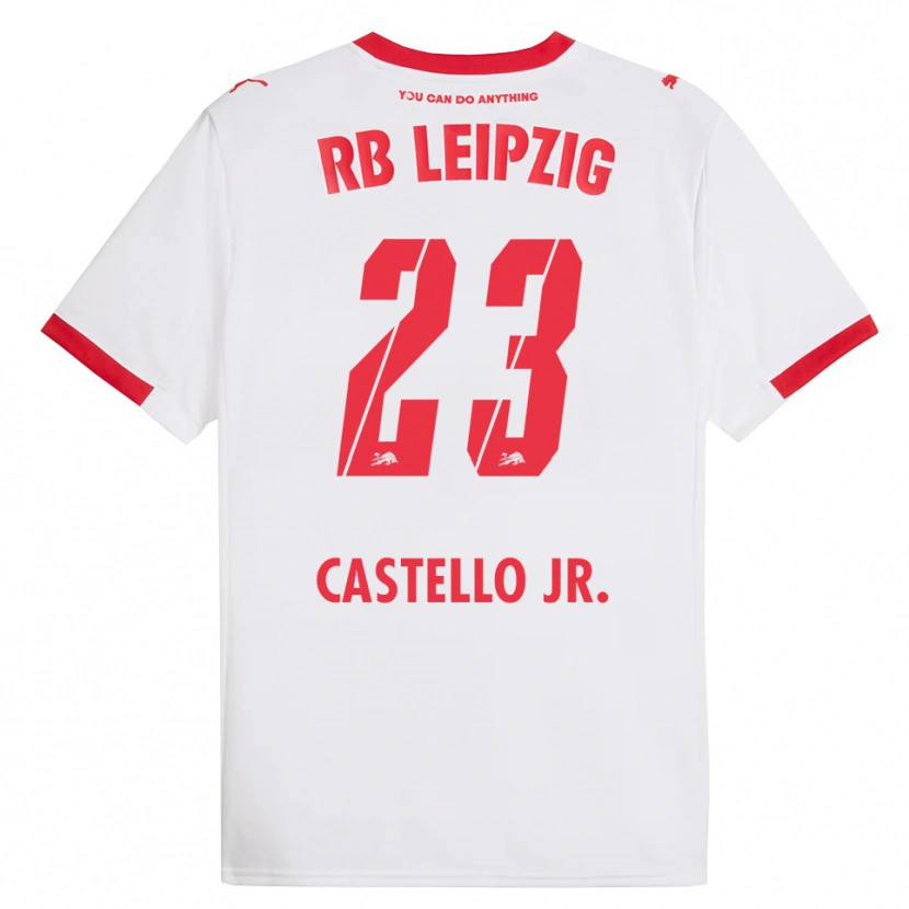 Danxen Men Castello Lukeba #23 White Red Home Jersey 2025/26 T-Shirt