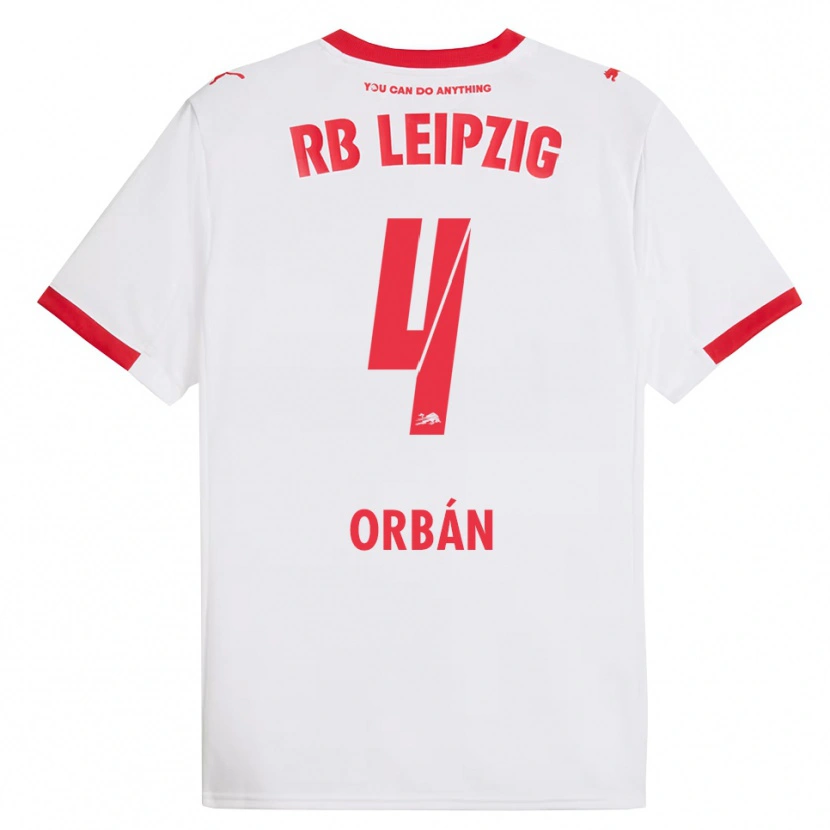 Danxen Men Willi Orbán #4 White Red Home Jersey 2025/26 T-Shirt