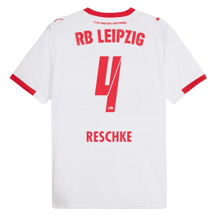 Danxen Men Gianluca Reschke #4 White Red Home Jersey 2025/26 T-Shirt