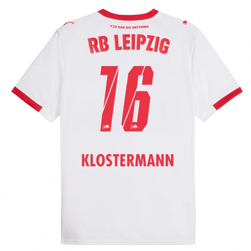 Danxen Men Lukas Klostermann #16 White Red Home Jersey 2025/26 T-Shirt