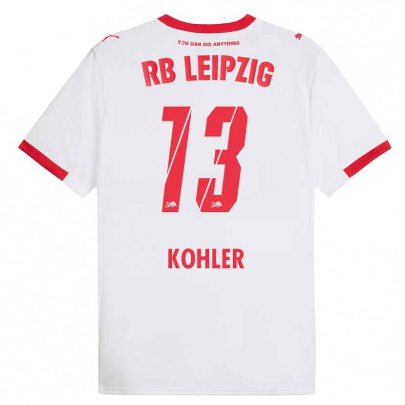 Danxen Men Tim Köhler #13 White Red Home Jersey 2025/26 T-Shirt