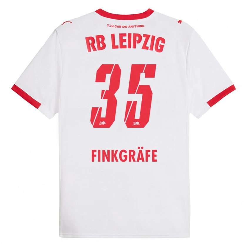 Danxen Men Max Finkgräfe #35 White Red Home Jersey 2025/26 T-Shirt