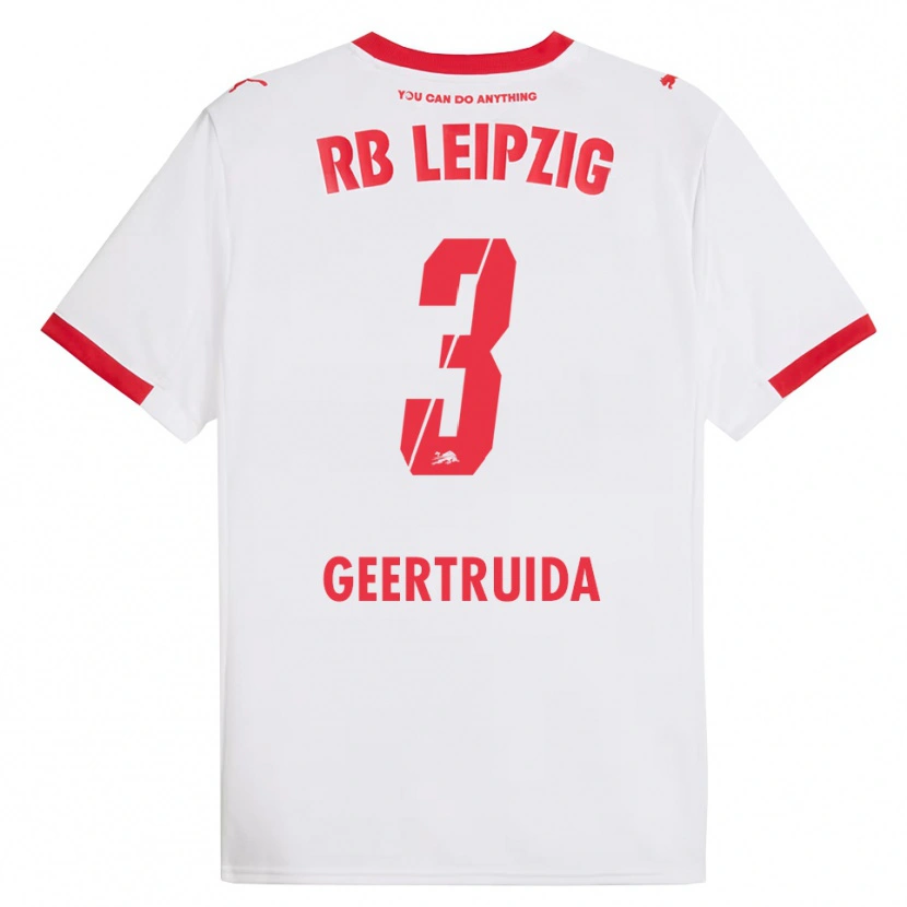 Danxen Men Lutsharel Geertruida #3 White Red Home Jersey 2025/26 T-Shirt