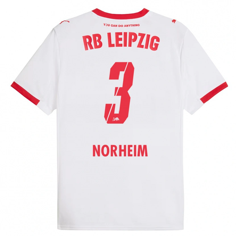 Danxen Men Andrea Norheim #3 White Red Home Jersey 2025/26 T-Shirt