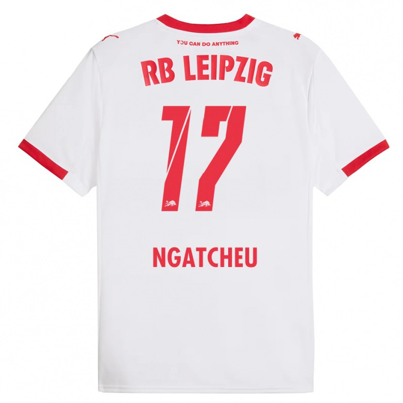 Danxen Men Yohan Ngatcheu #17 White Red Home Jersey 2025/26 T-Shirt