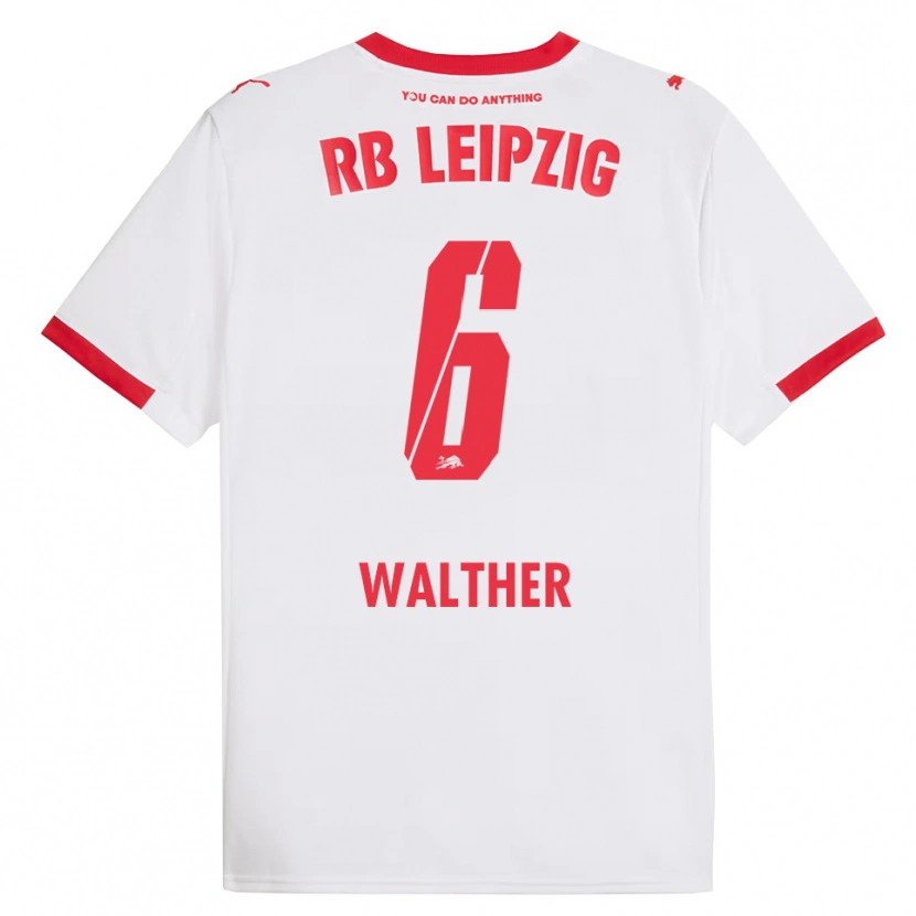 Danxen Men Mika Walther #6 White Red Home Jersey 2025/26 T-Shirt