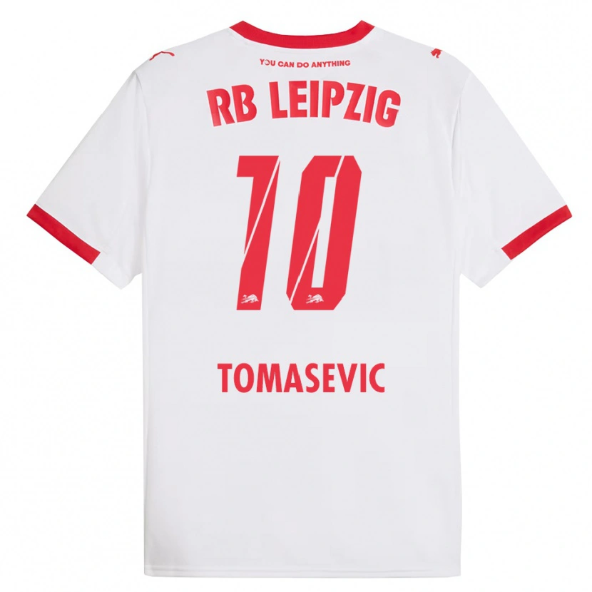 Danxen Men Niko Tomasevic #10 White Red Home Jersey 2025/26 T-Shirt