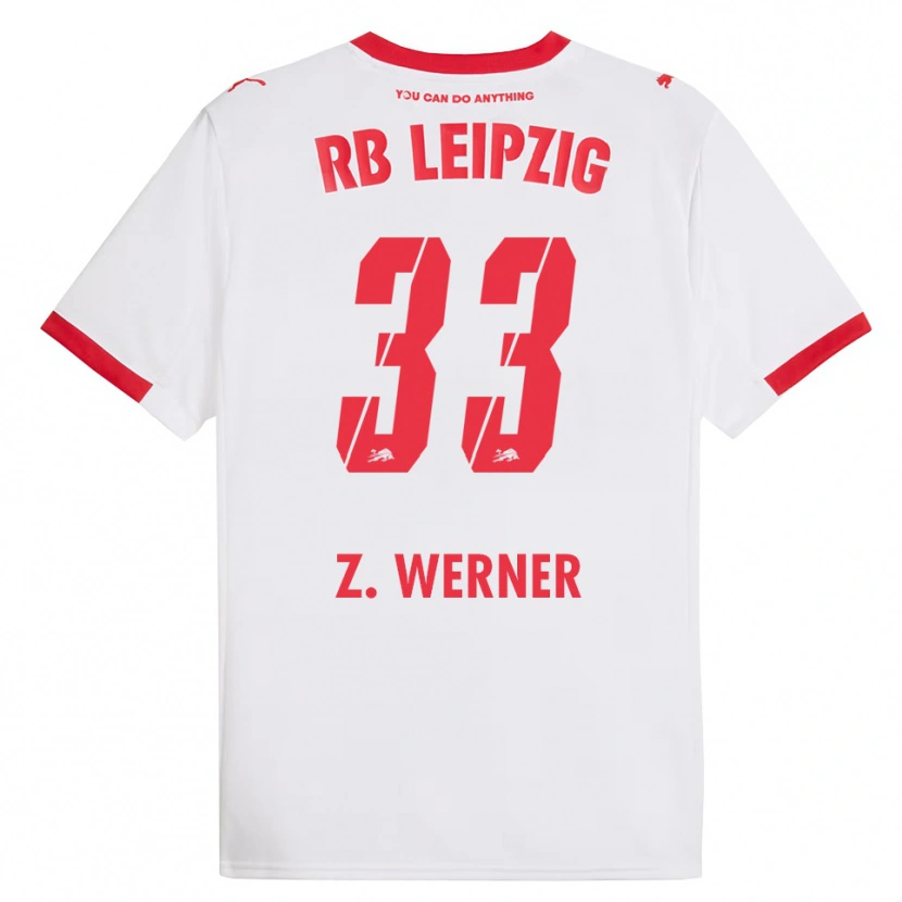 Danxen Men Zoé Werner #33 White Red Home Jersey 2025/26 T-Shirt