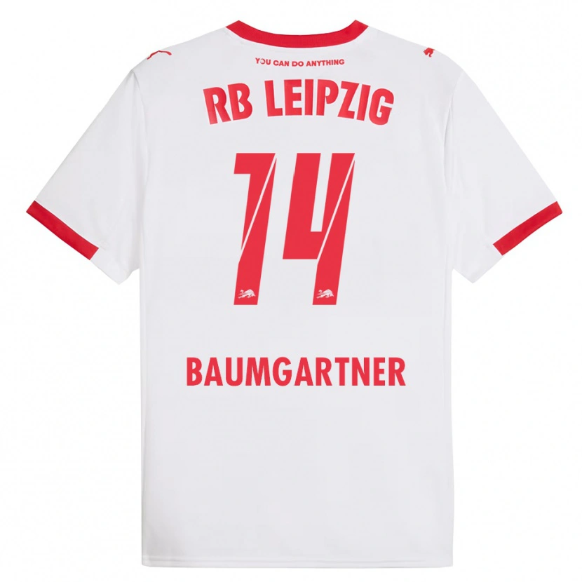 Danxen Men Christoph Baumgartner #14 White Red Home Jersey 2025/26 T-Shirt