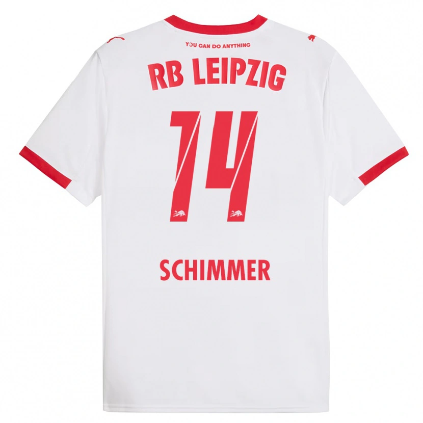 Danxen Men Marleen Schimmer #14 White Red Home Jersey 2025/26 T-Shirt