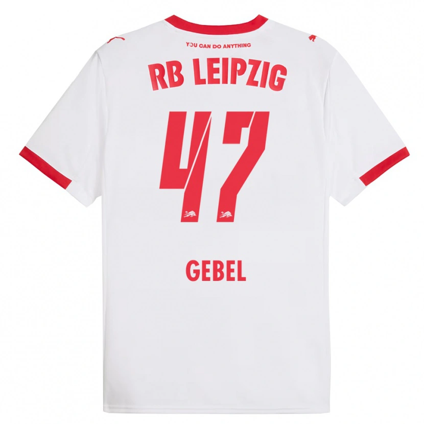 Danxen Men Viggo Gebel #47 White Red Home Jersey 2025/26 T-Shirt