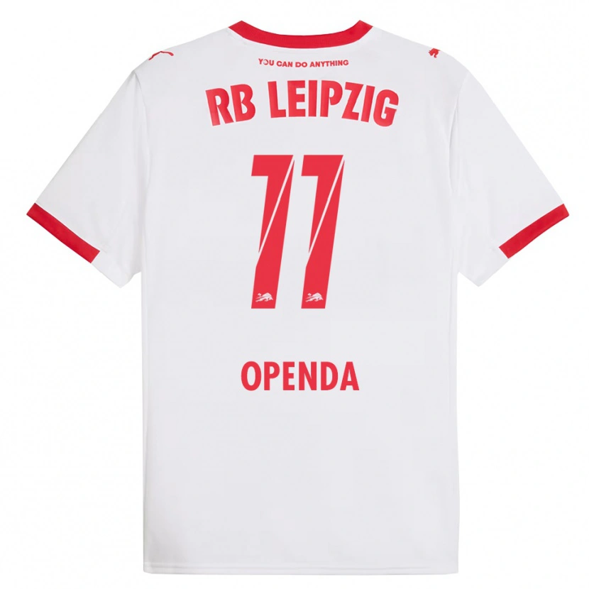 Danxen Men Loïs Openda #11 White Red Home Jersey 2025/26 T-Shirt