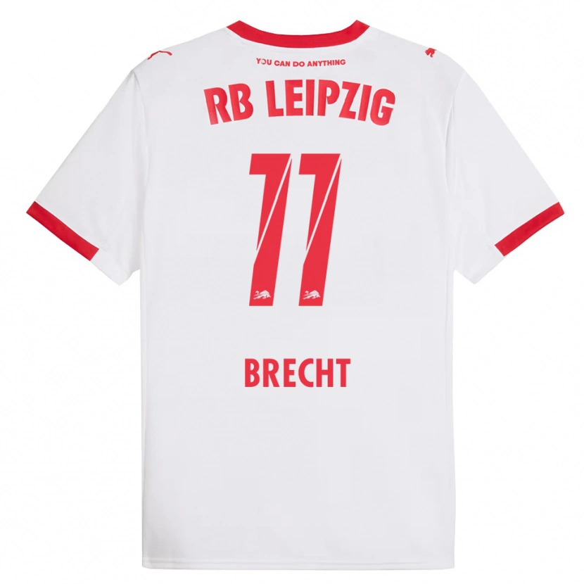 Danxen Men Barbara Brecht #11 White Red Home Jersey 2025/26 T-Shirt