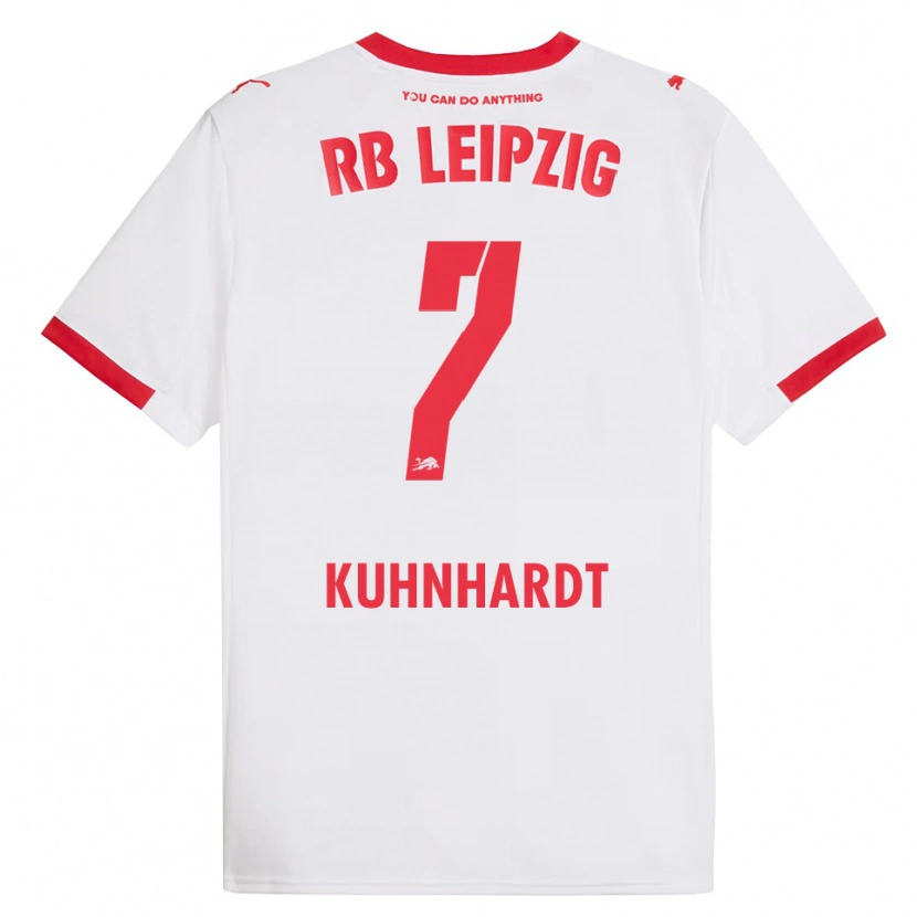 Danxen Men Paul Kühnhardt #7 White Red Home Jersey 2025/26 T-Shirt