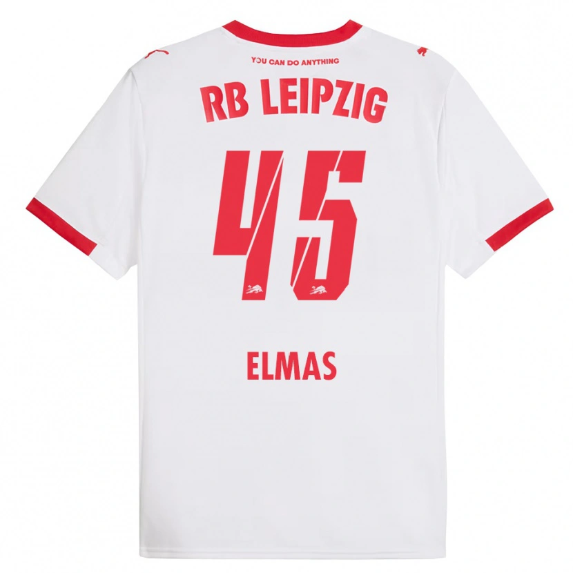 Danxen Men Eljif Elmas #45 White Red Home Jersey 2025/26 T-Shirt