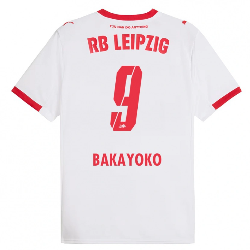 Danxen Men Johan Bakayoko #9 White Red Home Jersey 2025/26 T-Shirt