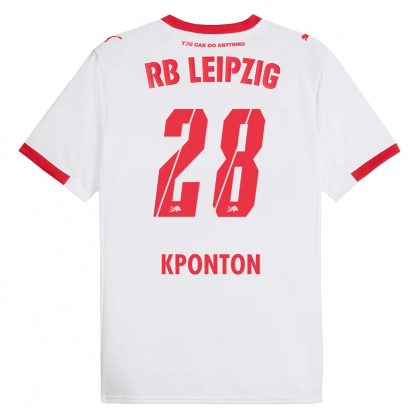Danxen Men Marwan Kponton #28 White Red Home Jersey 2025/26 T-Shirt