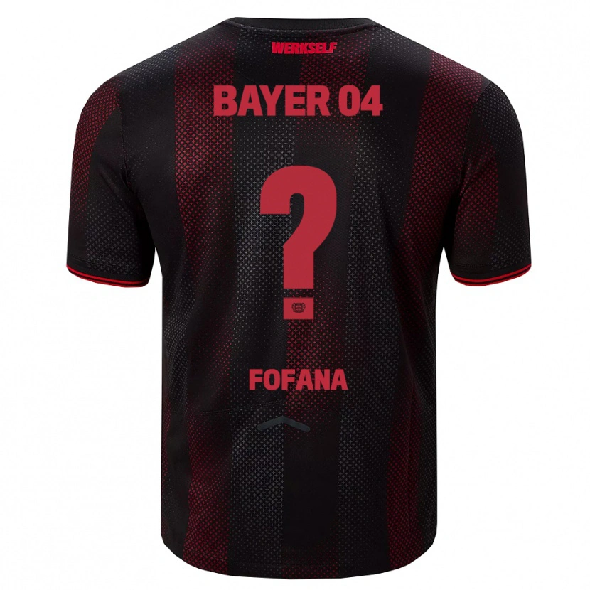 Danxen Men Sadik Fofana #0 Black Red Home Jersey 2025/26 T-Shirt