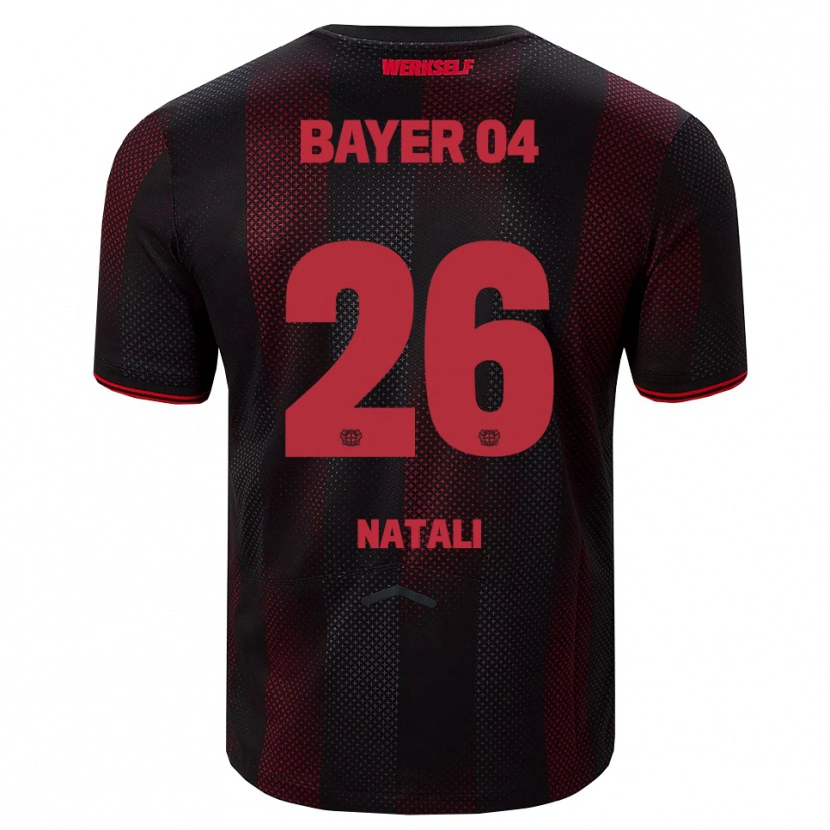 Danxen Men Andrea Natali #26 Black Red Home Jersey 2025/26 T-Shirt