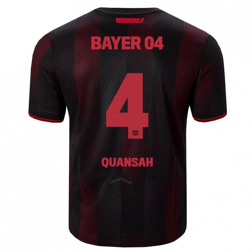 Danxen Men Jarell Quansah #4 Black Red Home Jersey 2025/26 T-Shirt