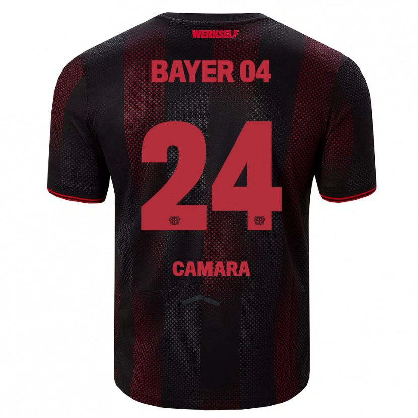 Danxen Men Nourdine Camara #24 Black Red Home Jersey 2025/26 T-Shirt