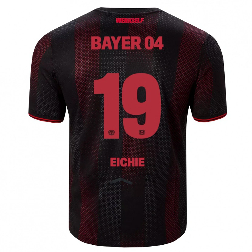 Danxen Men Isaiah Eichie #19 Black Red Home Jersey 2025/26 T-Shirt