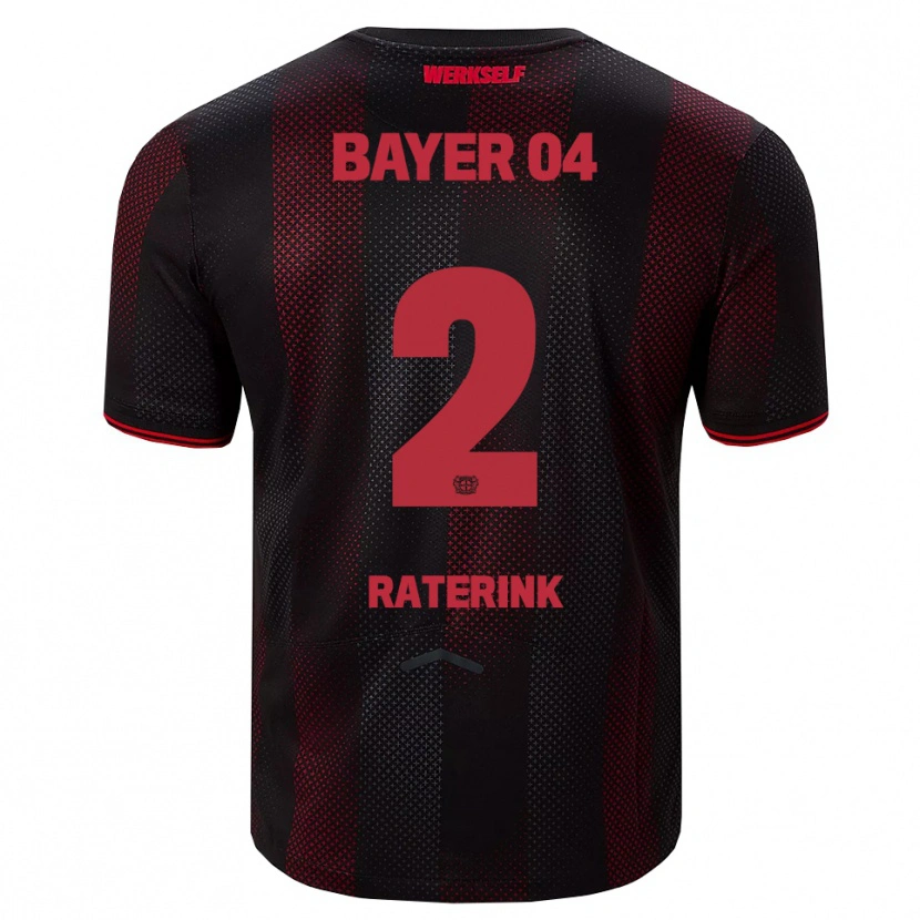 Danxen Men Othniël Raterink #2 Black Red Home Jersey 2025/26 T-Shirt