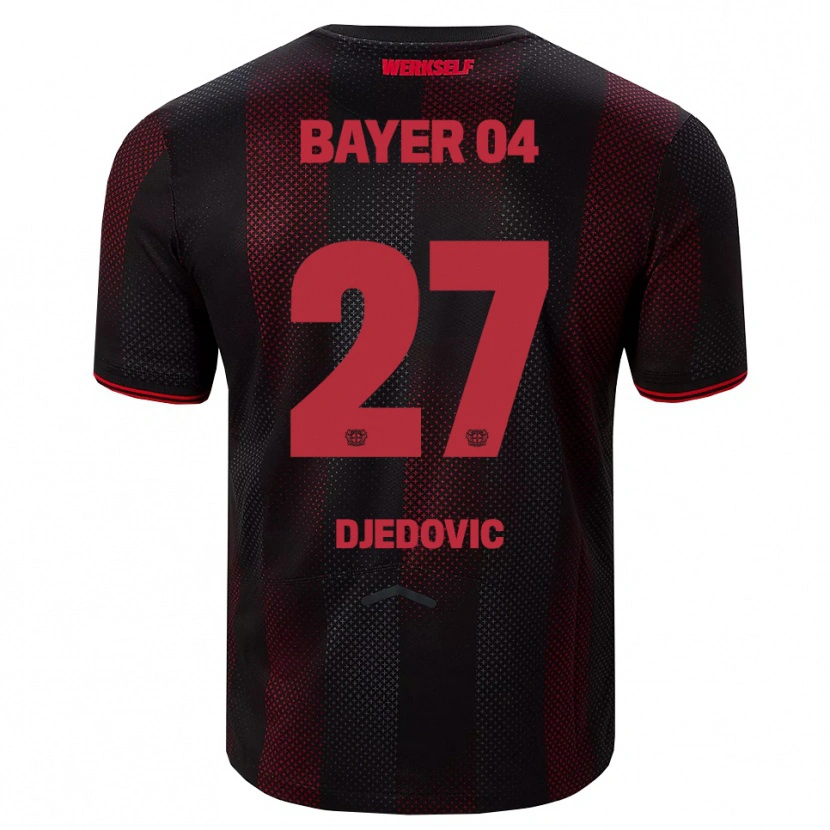 Danxen Men Seldin Djedovic #27 Black Red Home Jersey 2025/26 T-Shirt